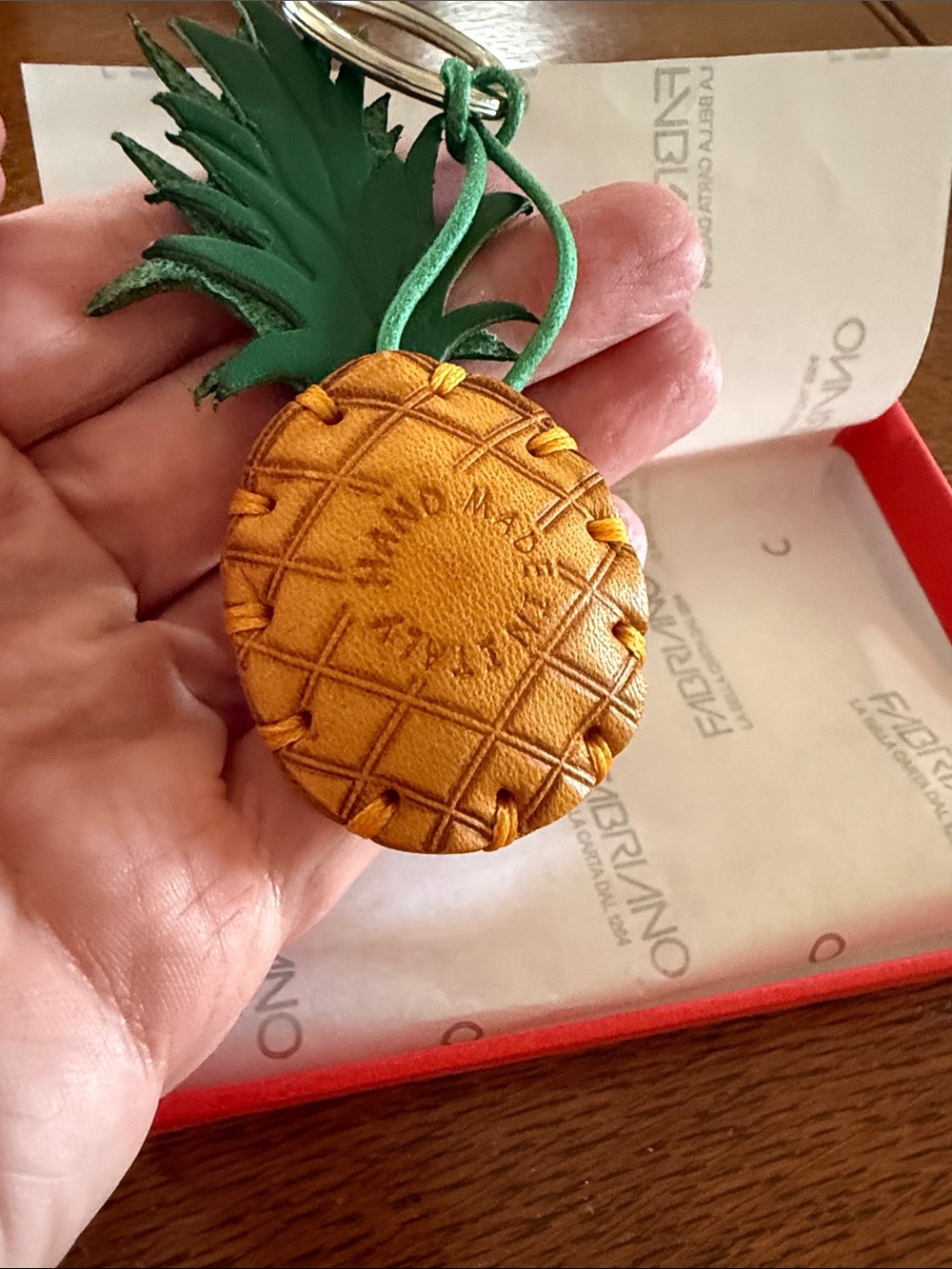 Mansur Gavriel Pineapple Key Ring NWT - Picture 4 of 4
